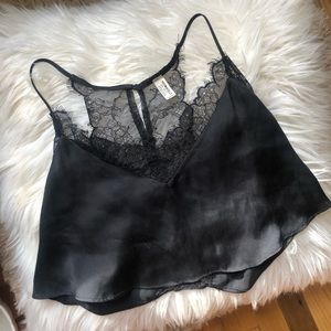 Free People Silk + Lace Cami